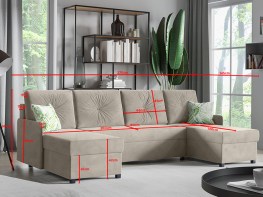 Minkšta sofa SOFIA